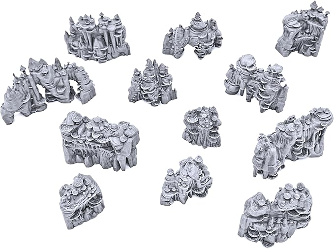 Shroom Grotto Walls by Printable Scenery, 3D Printed Tabletop RPG Scenery and - Image 3