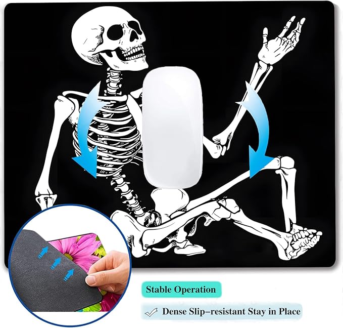 Cool Funny Skull Custom Mouse Pad - Image 5