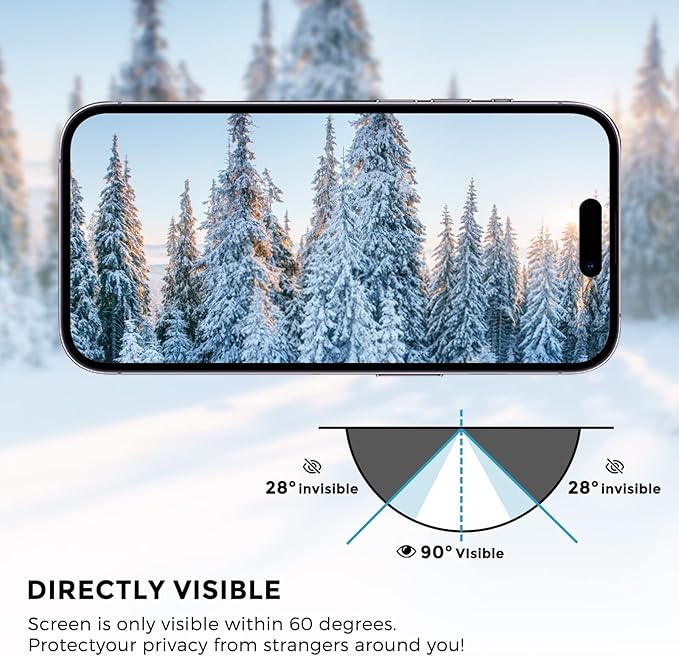 For iPhone 15 pro max privacy screen protector - Image 5