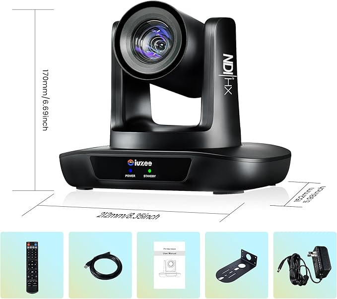 AI Auto Tracking NDI PTZ Camera 3G-SDI/USB3.0/HDMI/LAN IP PoE Live Streaming - Image 9