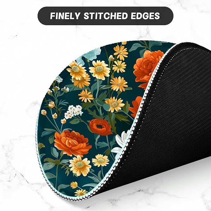 ITNRSIIET Round Mouse Pad with Stitched Edge Premium-Textured Waterproof - Image 4