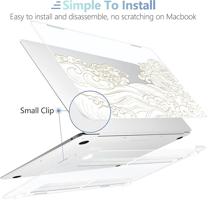 MEEgoodo for MacBook Air 13.3 inch Case 2021 2020 2019 2018 A2337 M1 A2179 A1932 - Image 4