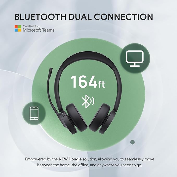 Yealink BH70 with Stand, Wireless Bluetooth Headset with Microphone - Image 5