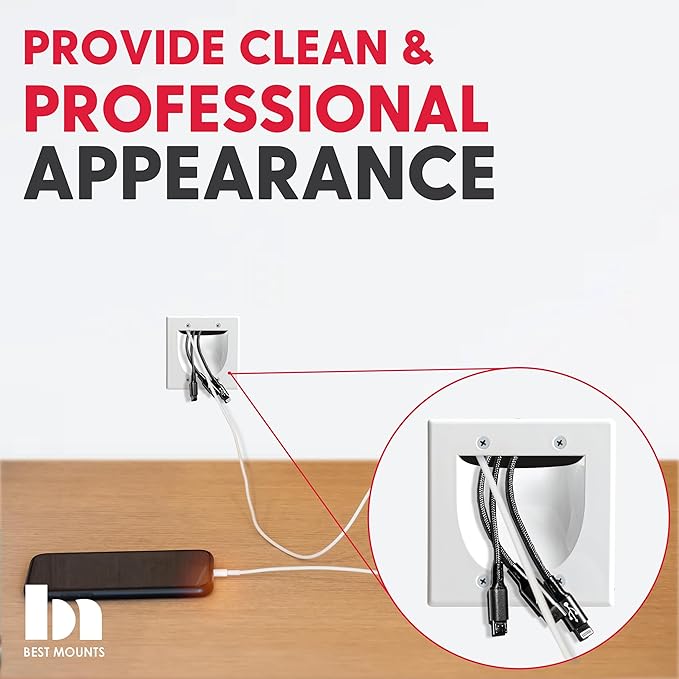 BestMounts - 144 Pack In Wall Cable Management TV Cord Hider - Image 4