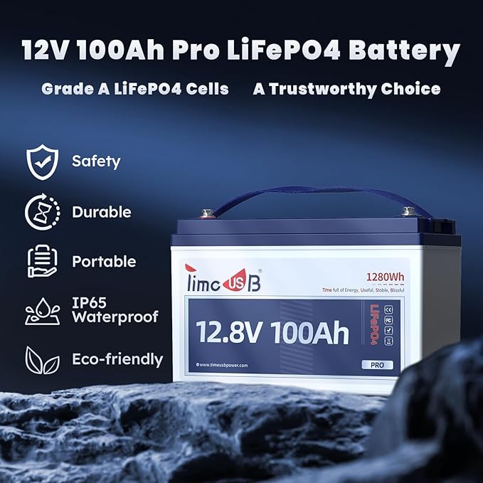 12V 100Ah Pro LiFePO4 Battery, 12 volt Lithium Battery - Image 3