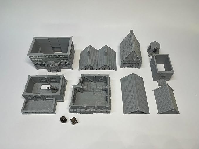 HAUTICO Tabletop Miniature Little Town Building Terrains - Image 8