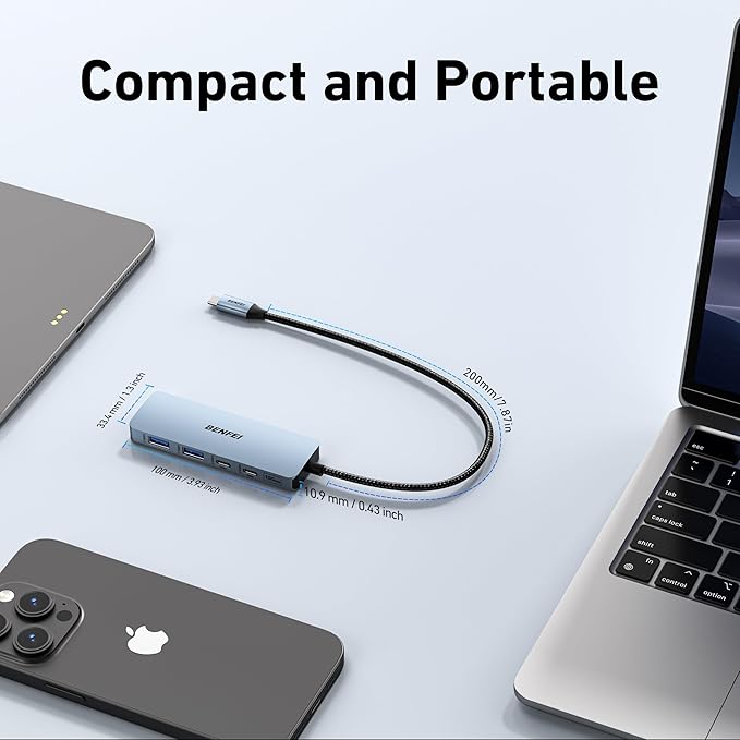 BENFEI USB C Hub 10Gbps, 4 Ports USB 3.2 Adapter - Image 5
