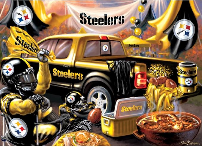 MasterPieces - 1000 Piece Jigsaw Puzzle, NFL Pittsburgh Steelers, Fun - Image 7