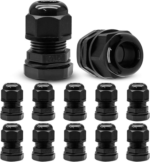 12 Pcs 1/2" NPT Nylon Cable Glands by Kyuionty