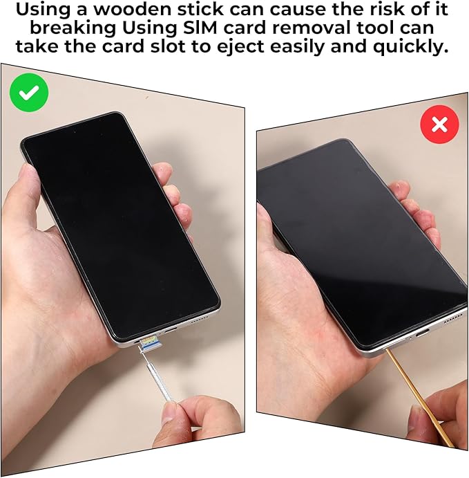 SIM Card Removal Pin, 12 Pack SIM Card Removal Tool Cards Tray Ejector Pin - Image 6