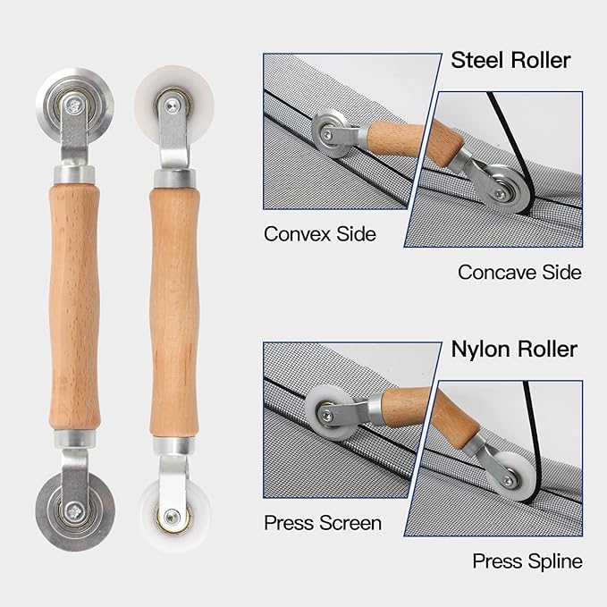 Window Screen Door Repair Kit Include Window Screens Mesh 48"x118" - Image 5