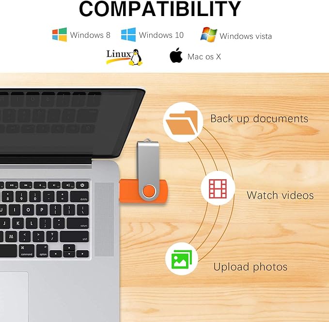 KOOTION 10 Pack 4 GB USB Flash Drive 4gb Flash Drives Keychain Thumb Drive - Image 6