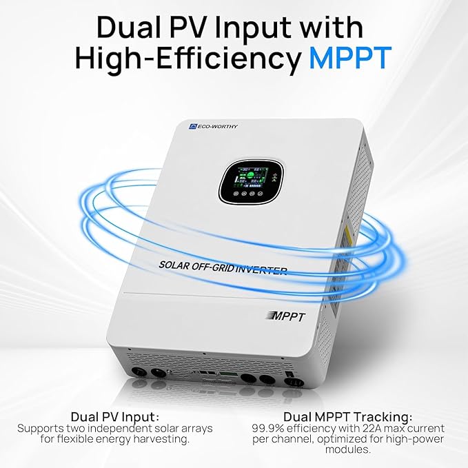 ECO-WORTHY Home Power Station Backup Power, AC 10000W Output+20480Wh LiFePO4 - Image 3
