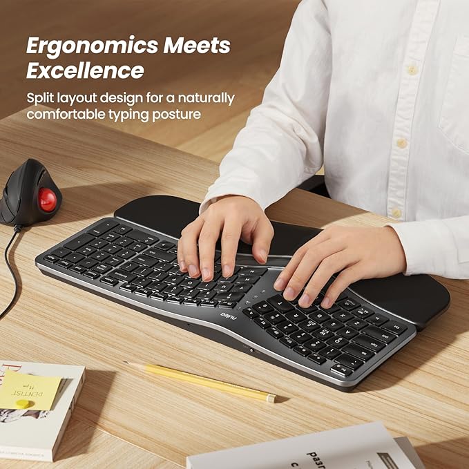 Nulea RT05 Wireless Ergonomic Keyboard, Split Keyboard - Image 2