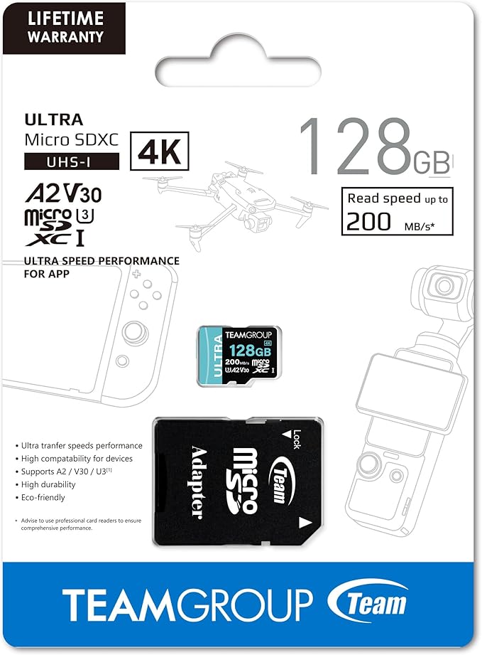 TEAMGROUP A2 Ultra Card 128GB Micro SDXC UHS-I U3 A2 V30, R/W up to 200/80 MB/s - Image 7