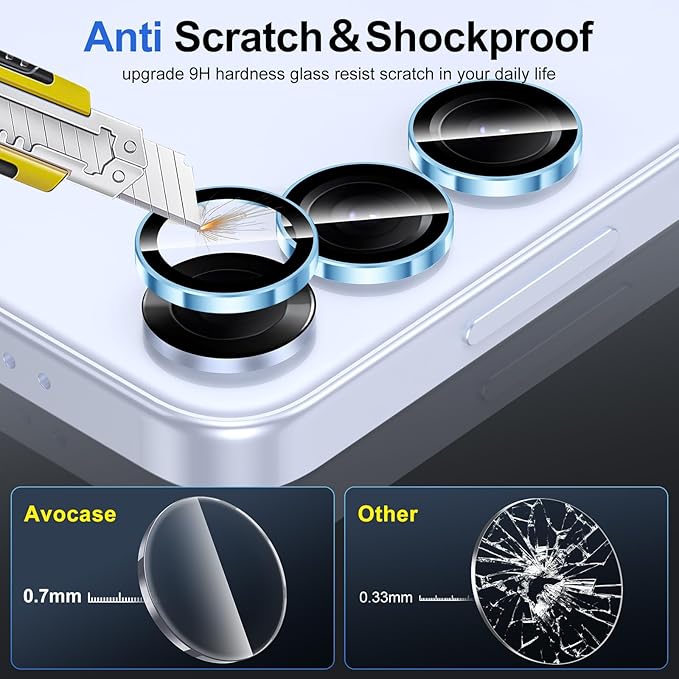 for Samsung Galaxy S25 Plus Camera Lens Protector, Individual Metal Ring - Image 3