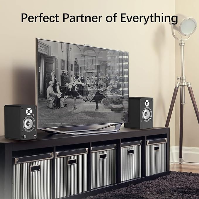 LONPOO Powered Bookshelf Speakers - Image 4