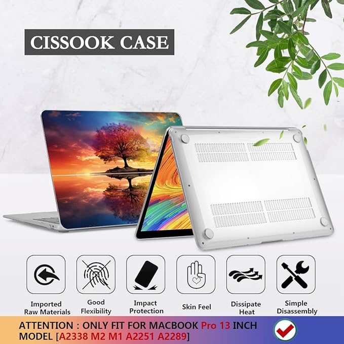 CISSOOK Compatible with MacBook Pro 13 inch Case 2025-2020 Release Model M2 M1 - Image 6