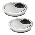 2 Pcs Desk Grommet 2-3/8" / 60 mm, Desk Cord Hole Cover, Cable Grommet Metal by EASYEAH