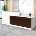 Reception Desk with Counter Modern Checkout Counter with Lockable Drawer by Unknown
