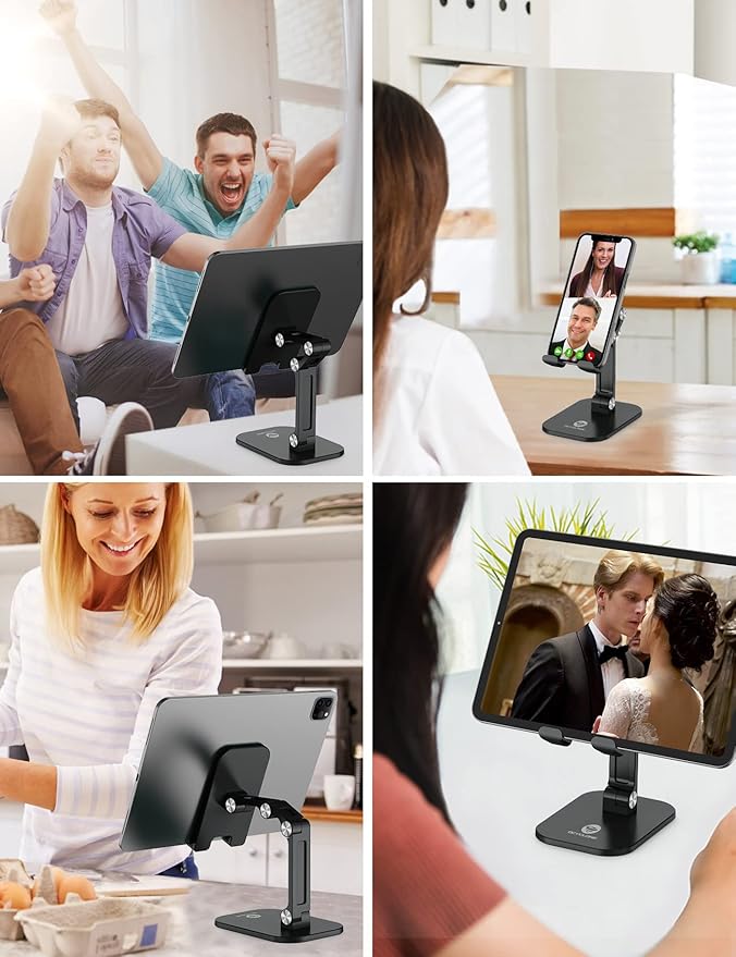 OCYCLONE Phone Stand, Adjustable Height and Angle Foldable Cell Phone Stand - Image 6