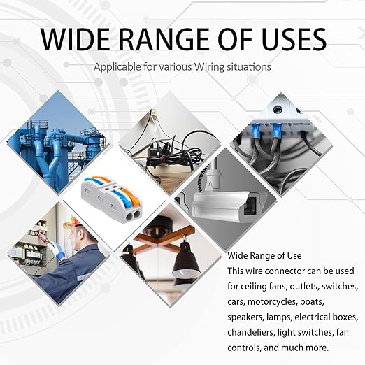 25PCS Lever Wire Connectors, Quick Wiring Cable Connectors, Compact Push-in - Image 5