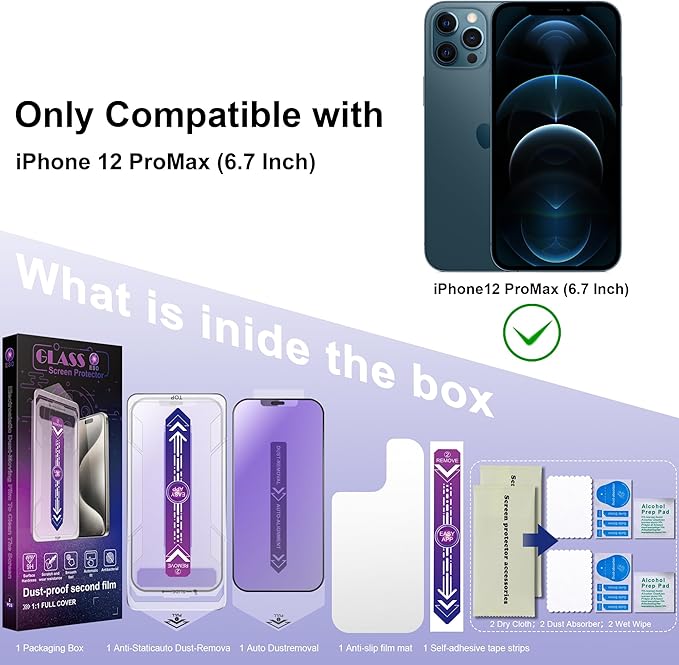 2 Pack Anti Blue Light Matte Screen Protector - Image 2