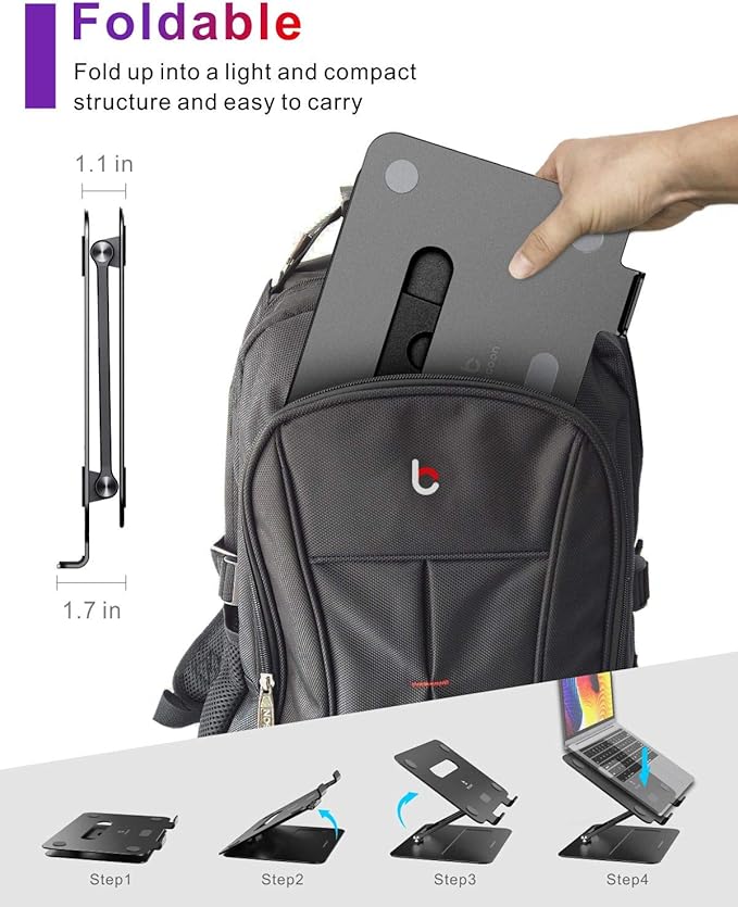 Laptop Stand | Adjustable Ergonomic Riser - Image 5