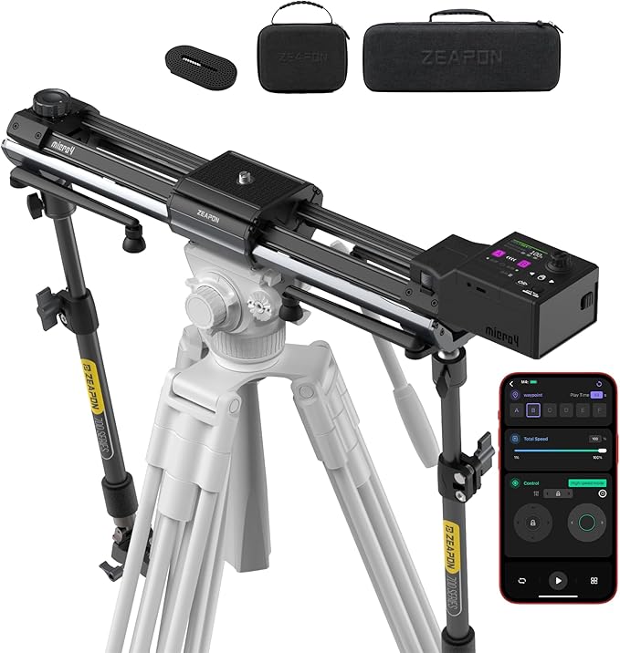 Zeapon Micro4 E700 Double Distance Motorized Camera Slider, High-Speed Low by Zeapon