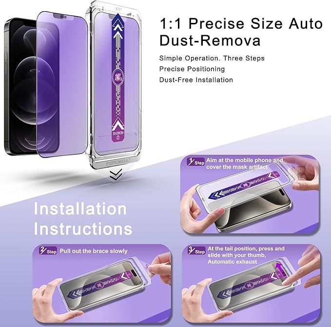 2 Pack Anti Blue Light Matte Screen Protector - Image 4