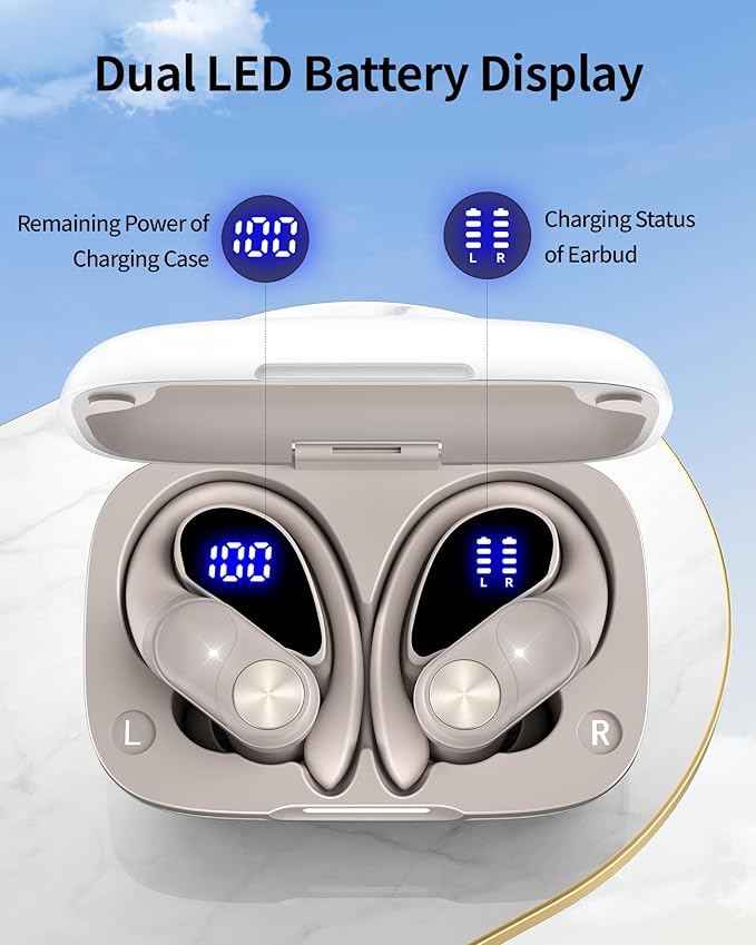 PocBuds Bluetooth Headphones Wireless Earbuds 80hrs Playtime Wireless Charging - Image 3