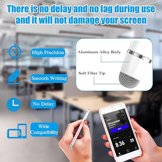 3PCS Stylus Pens for Touch Screens, Stylus Pen for iPhone/iPad/Tablet - Image 3