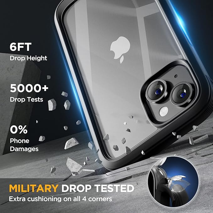 Miracase Designed for iPhone 14 Case 6.1 inch, Full-Body Protective Bumper - Image 5