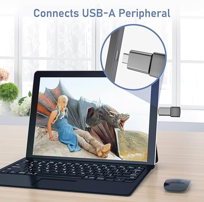 Basesailor USB C to USB Adapter 3 Pack, USBC Male to A Female 3.0 OTG MacBook - Image 5