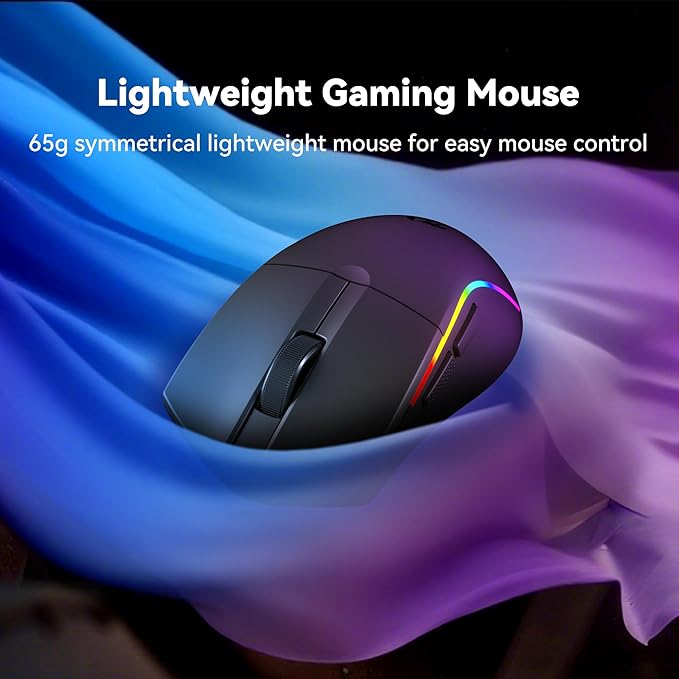 Redragon S107KS Wireless Gaming Keyboard and Mouse, RGB Backlit, 3 Mode - Image 6