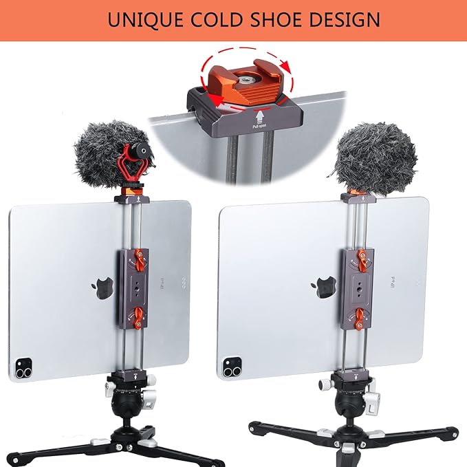 Metal iPad Tripod Mount Adapter, Tablet Holder - Image 2