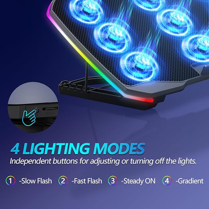 Laptop Cooling Pad, Gaming Laptop Cooler - Image 6