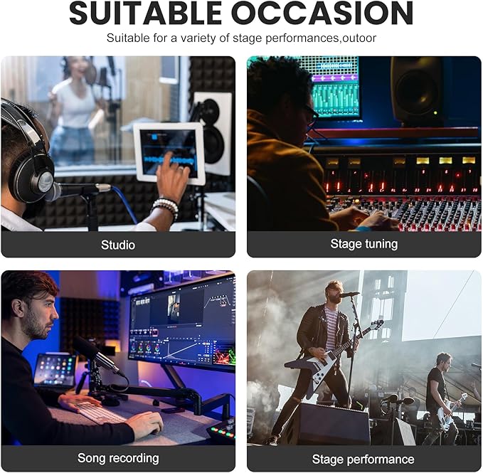 8 Channel Audio Interface Sound Board Mixing Console XLR 1/4 inch Jack USB - Image 7