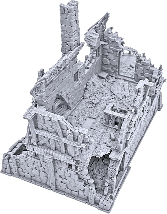 Ruined Port Merchant by Printable Scenery, 3D Printed Tabletop RPG Scenery and - Image 4