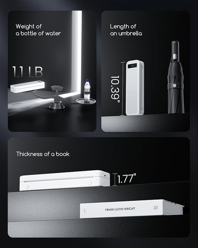 Portable Thermal Printer, Small Inkless Mobile Mini Printer - Image 7
