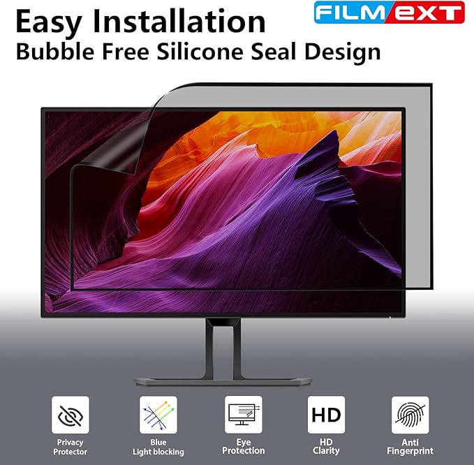 FILMEXT [2 Pack 22 Inch Computer Privacy Screen Filter - Image 3