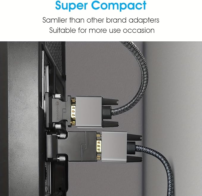 TECHTOBOX Active DVI to VGA Adapter, Uni-Directional DVI-D 24+1 to VGA - Image 4
