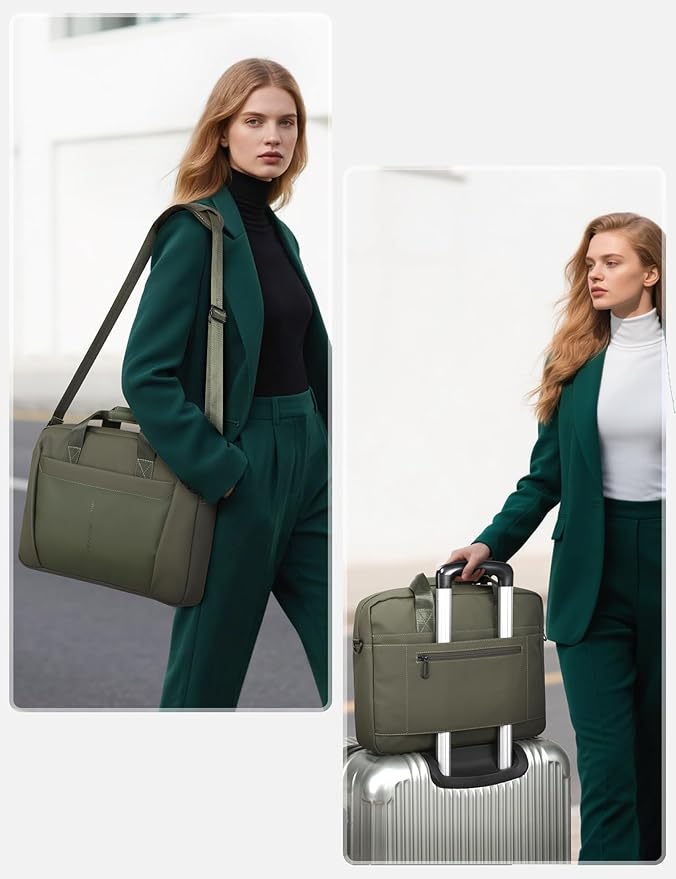 13-14 Inch Laptop Shoulder Bag Business Briefcase Water Resistant Computer - Image 7