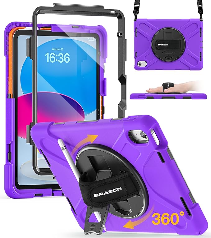 BRAECN for iPad 11th/10th Generation case 11/10.9 inch 2025/2022 Heavy Duty by BRAECN