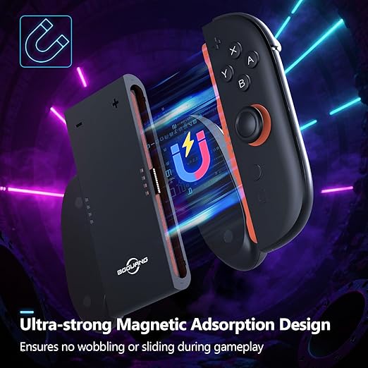 Switch 2 Joycon Charging Grip, Super Magnetic Charger Handle - Image 3