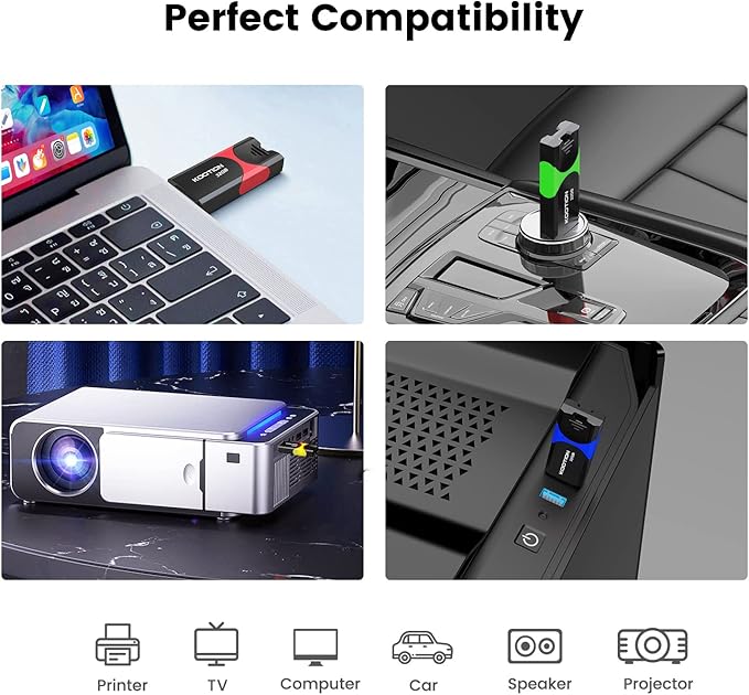 32GB USB 3.0 Flash Drive 10 Pack KOOTION Thumb Drive 3.0 Retractable 32G Zip - Image 5