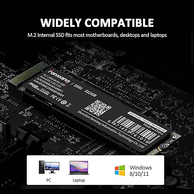 S501 512GB NVMe SSD 3D NAND1.3 PCIe Gen3x4 M.2 2280 Internal Solid State Drive - Image 7