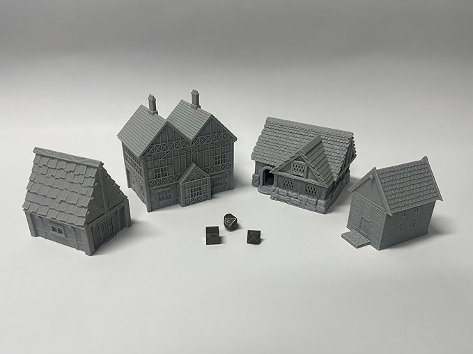 Tabletop Miniature Little Town Building Terrains Compatible - 18mm Scale - Image 7