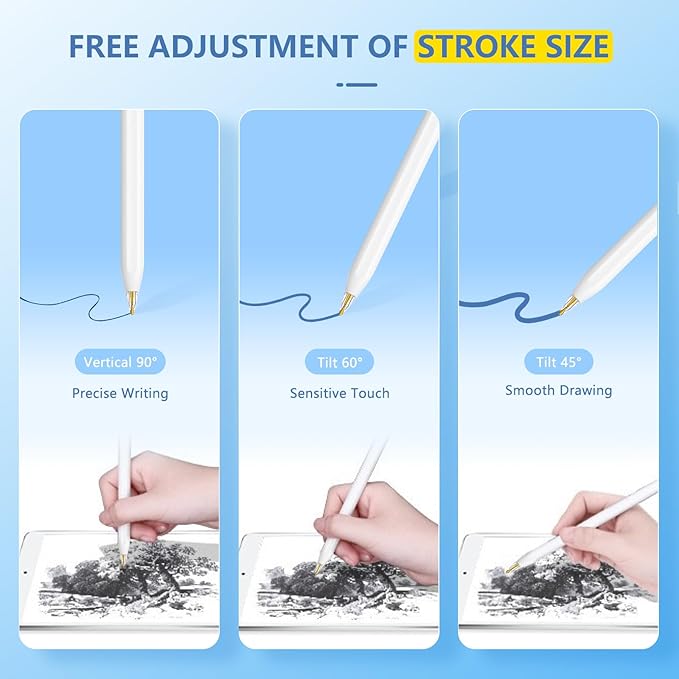 2+6 Pack for Apple Pencil Tips, Upgraded Replacement Pencil Nibs for Apple - Image 6