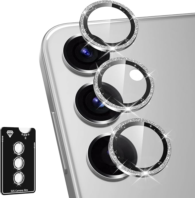 for Samsung Galaxy S25 Plus Camera Lens Protector, Individual Metal Ring by Btscase